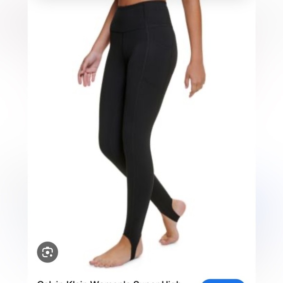 YOGAlicious Activewear Navy Blue XL High Rise Soft Stretch Stirrup Leggings, NWT - Picture 1 of 8